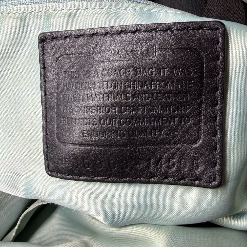 Coach Peyton Signature Black Tote Bag 14505 - Picture 7 of 9